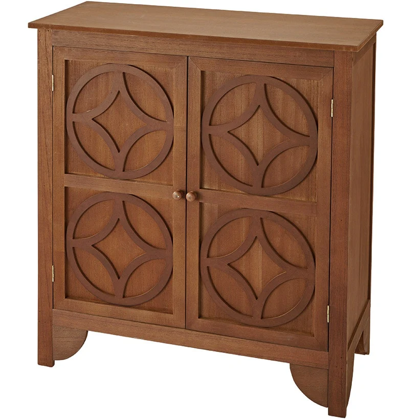 2-Door Cabinet with Circle Design - Image 4