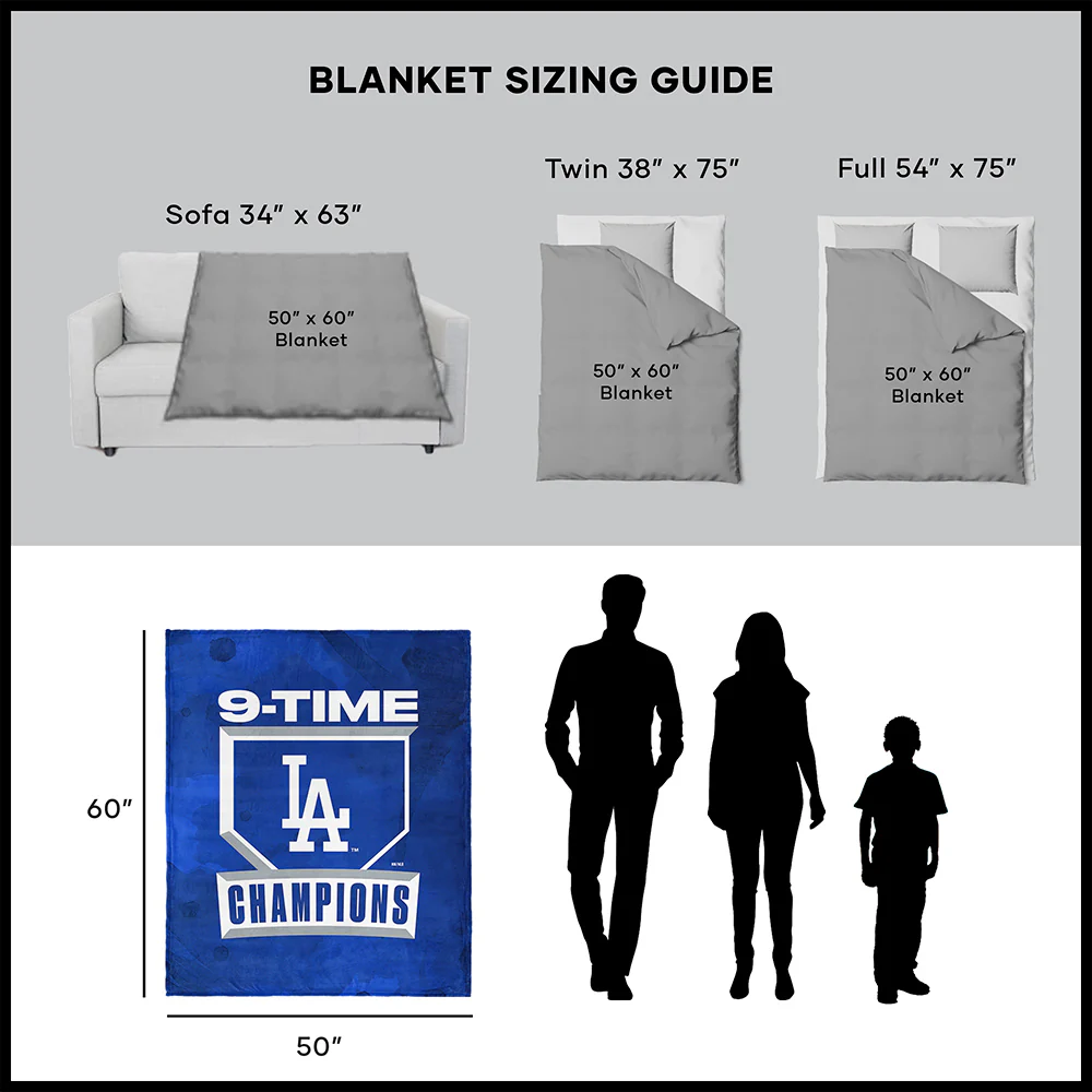 2025 MLB World Series LA Dodgers Sherpa Blanket - Image 2
