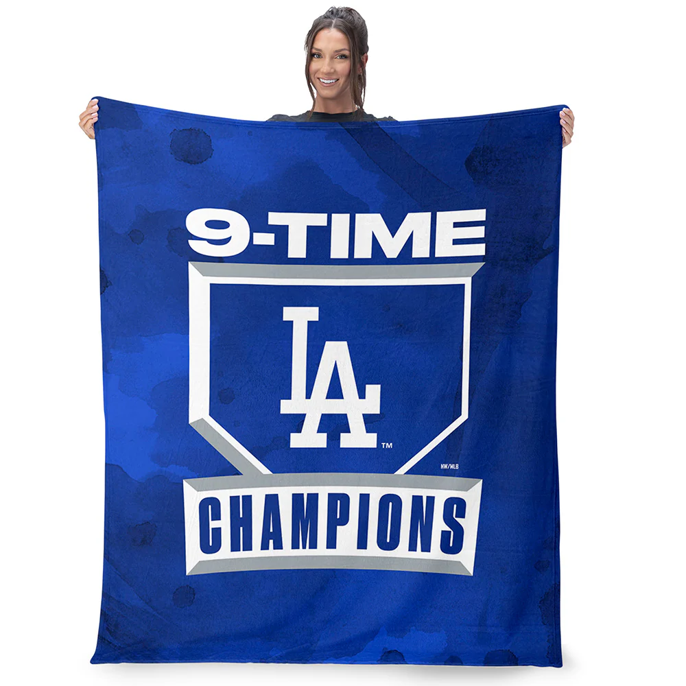 2025 MLB World Series LA Dodgers Silk Touch Throw Blanket - Image 3