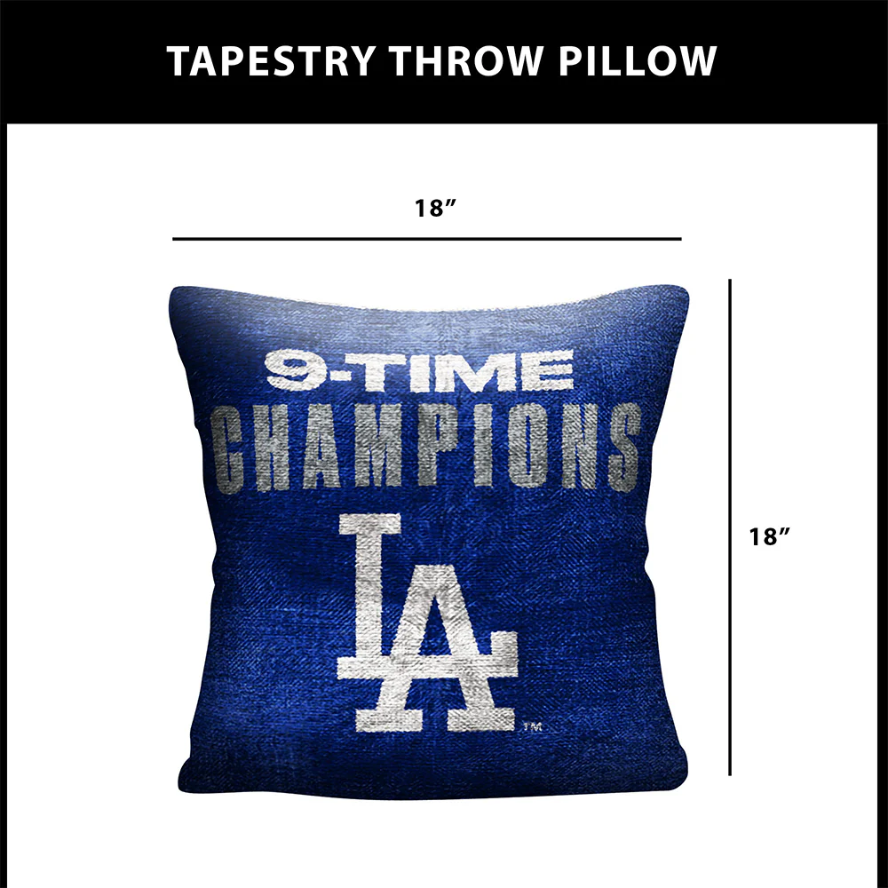 2025 MLB World Series LA Dodgers Tapestry Pillow - Image 3