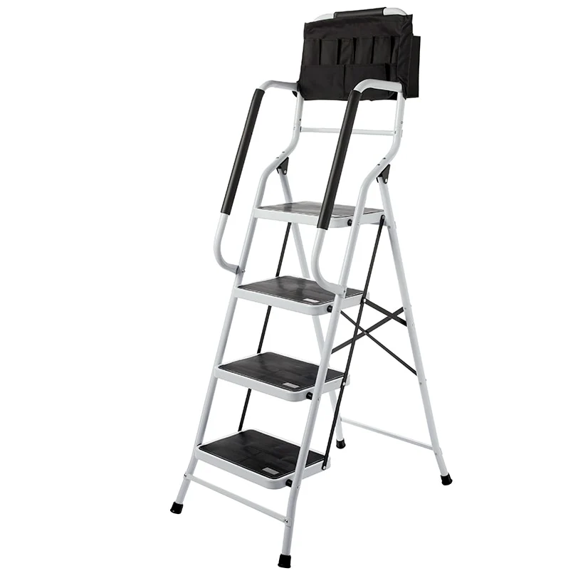 3 or 4 Step Folding Ladder with Handrails or Ladder Tool Caddy - Image 6
