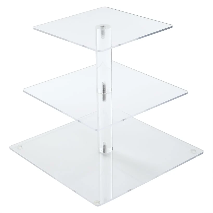 3-Tier Clear Cupcake Stand - Image 5