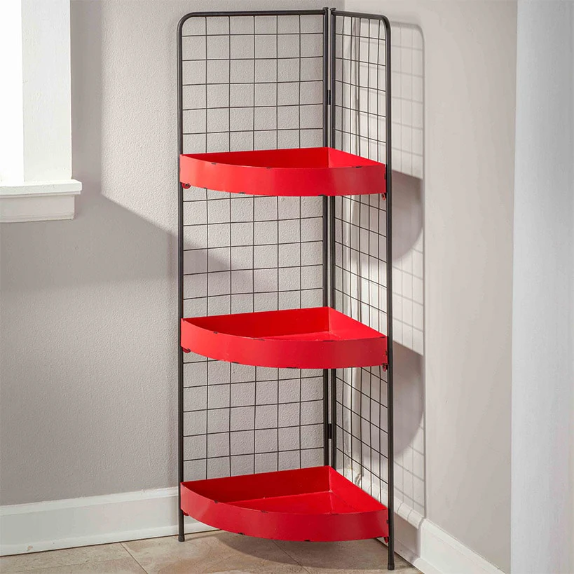 3-Tier Metal Corner Shelf - Image 3