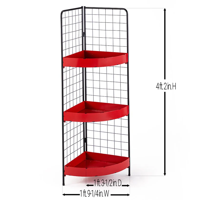 3-Tier Metal Corner Shelf - Image 6