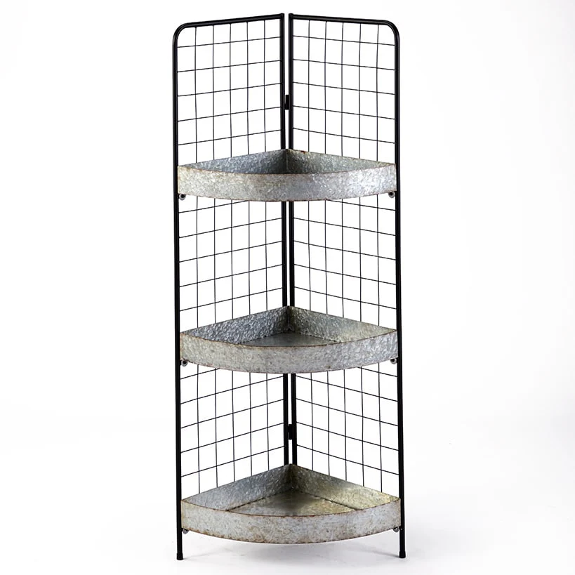 3-Tier Metal Corner Shelf - Image 8