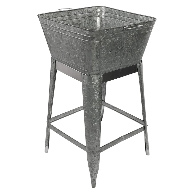 32" Galvanized Metal Cooler - Image 4