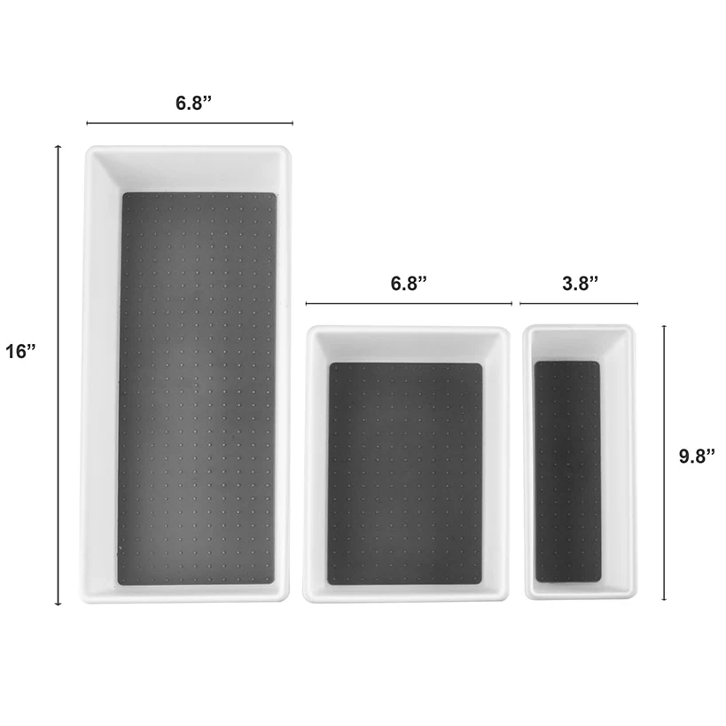 3pc Drawer Organizer Trays - Image 3
