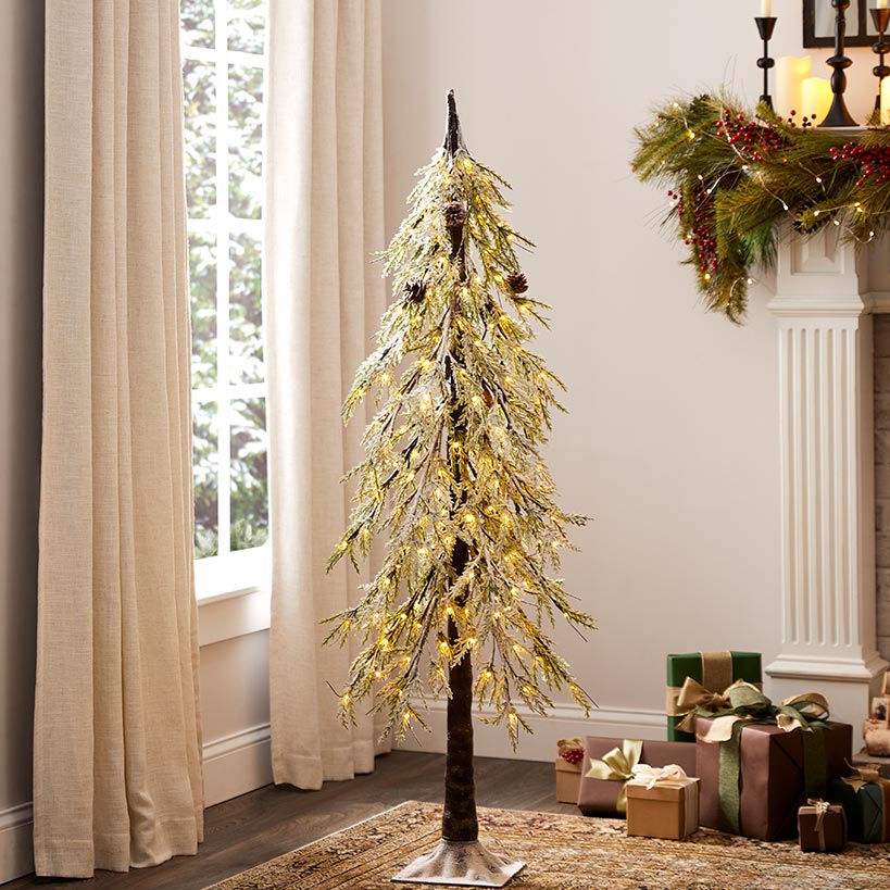 5-Ft. Lighted Alpine Christmas Tree