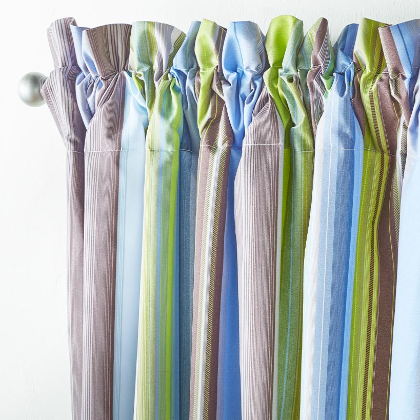 Aidan Striped Window Valance or Accent Pillow - Image 7