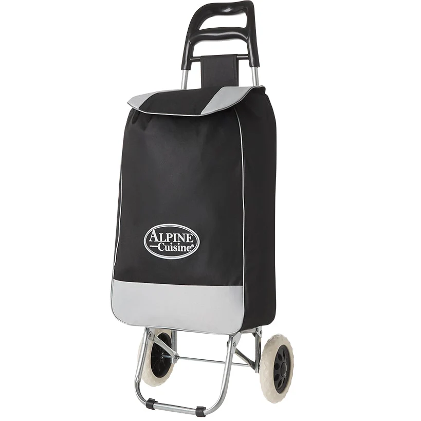 Alpine Cuisine Shopping Cart with Bag and Wheels - Image 3