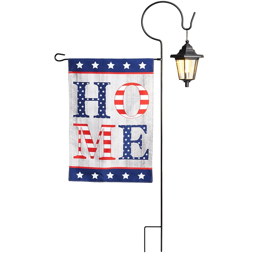 Americana Flag with Solar Lighted Flag Stake Set - Image 3