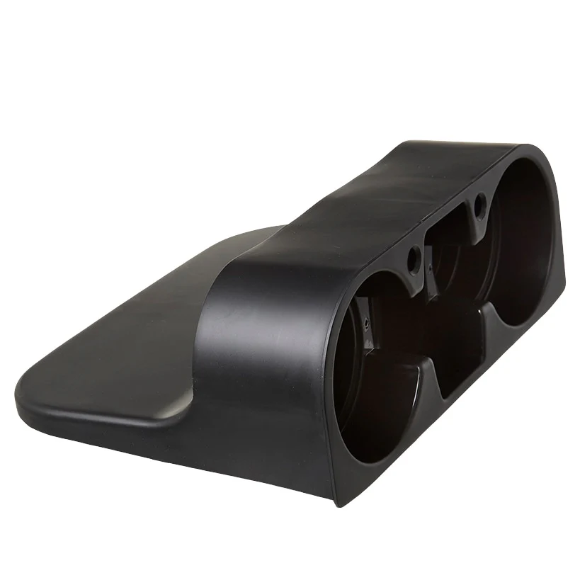 Auto Seat Gap 2 Cup Holder With Storage Holder Black Plastic - Image 3
