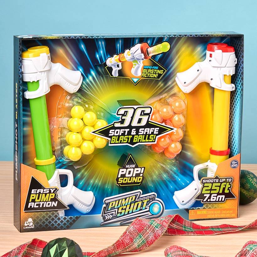 Ballist-X Pump-Shot Blaster Set - With 36 Soft Shot Balls and 25-Foot Range - Image 4