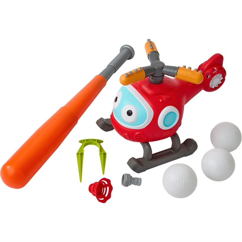 Baseball Helicopter Water Sprinkler 2-In-1 Outdoor Lawn Game Play Set - Image 4