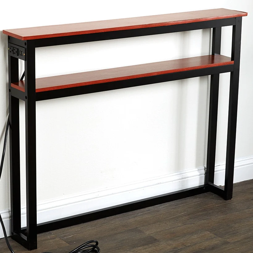 Behind-the-Sofa Long and Narrow Console Table with USB Port and Outlet - Image 8