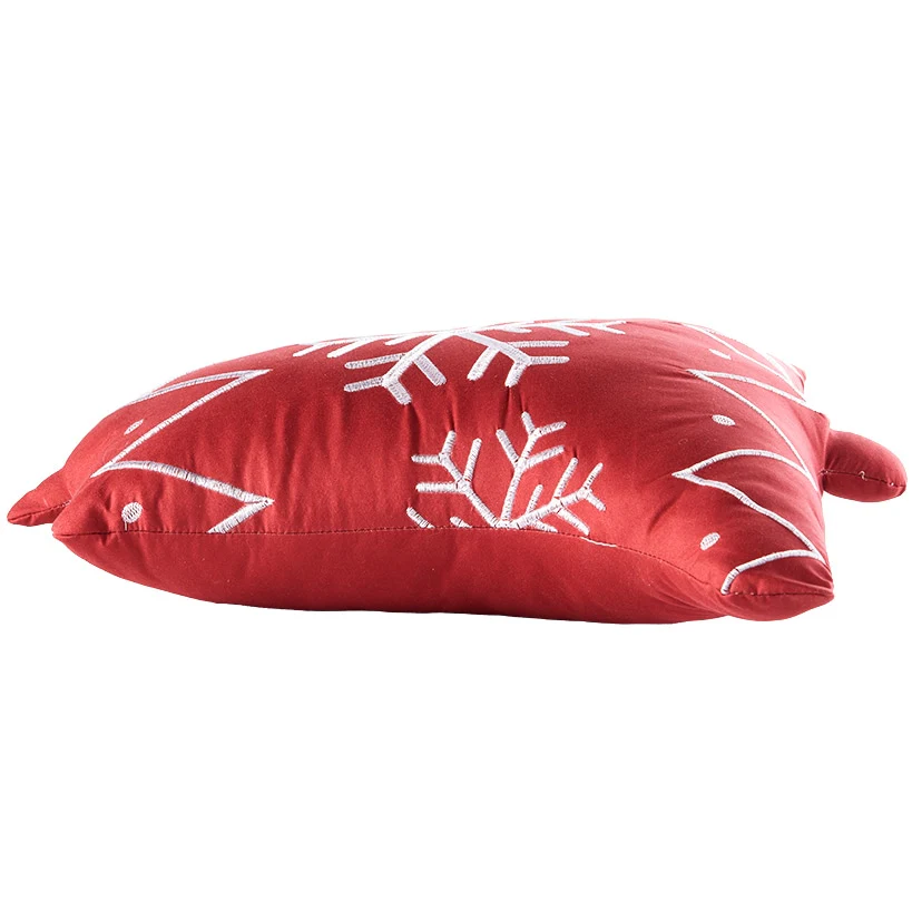 Bell Shaped Accent Pillow with Snowflakes - Image 2