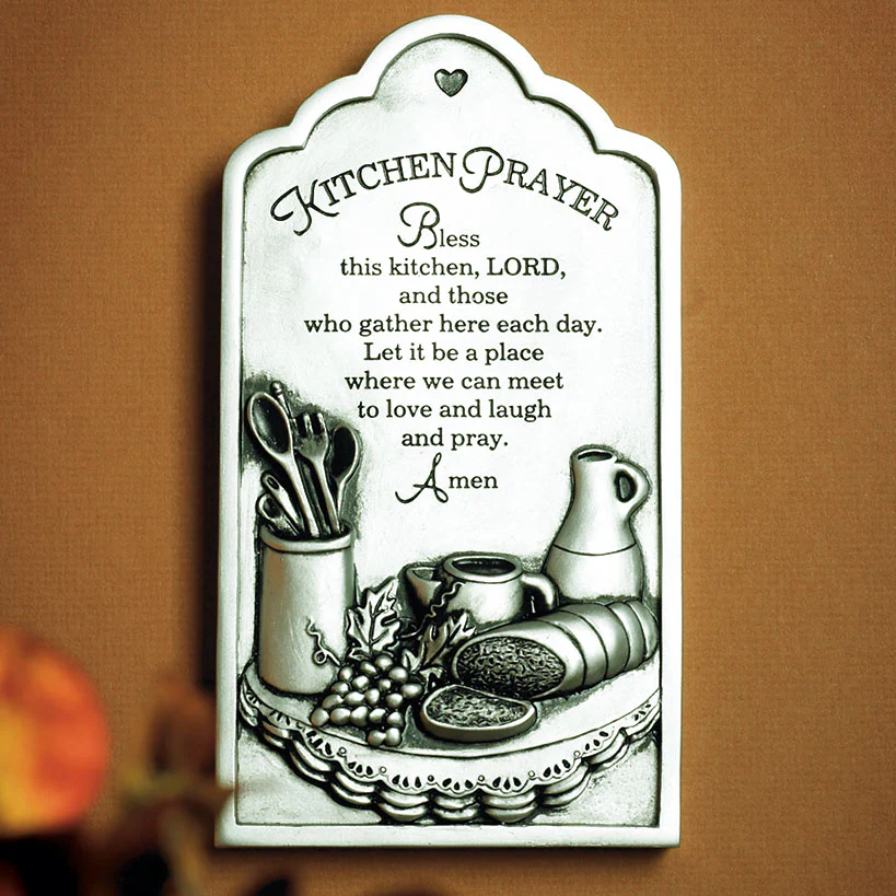 Bless This Kitchen Religious Decor - Pie Plate or Kitchen Prayer Plaque - Image 5