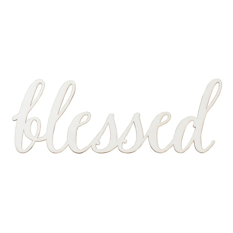 Blessed Wood Décor Plaque - Image 3