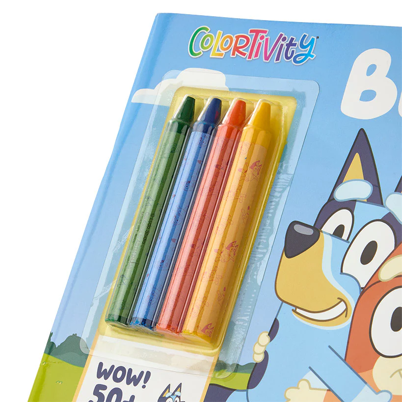 Bluey Activity 48 Page Soft Cover Books With Stickers Or 4 Crayons - Image 3