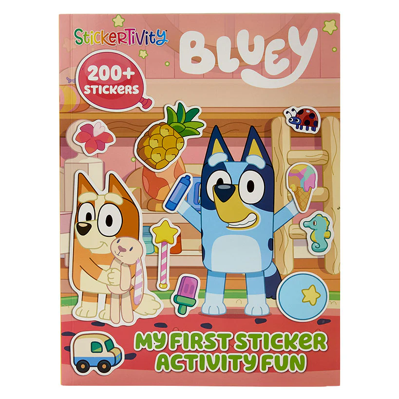 Bluey Activity 48 Page Soft Cover Books With Stickers Or 4 Crayons - Image 5