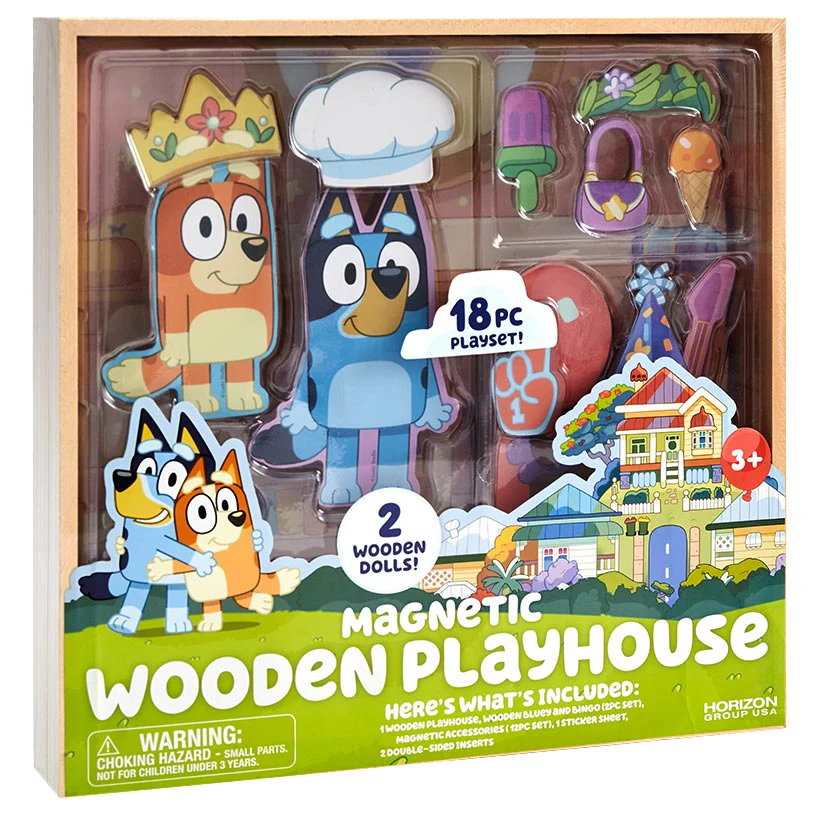 Bluey Magnetic Wooden Playset - Spark Creativity with 18-Pc. Set - Image 3