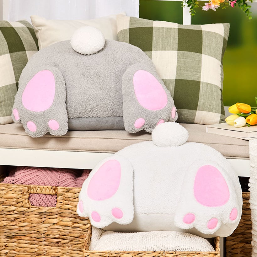 Burrowing Bunny Shaped Decorative Pillow - Image 2