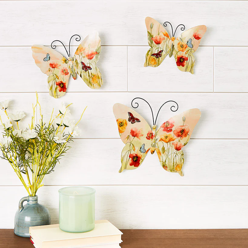 Butterfly Trio Wall Art - Image 3
