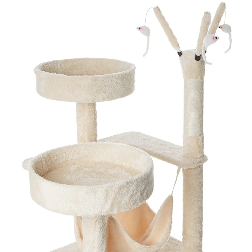 Cat Indoor Multifunction Play Tree With Perches Hammock Sisal Posts - Image 3