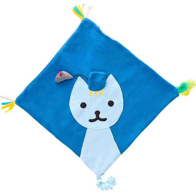 Cat Indoor Play Mat With 5 Attached Toys - Image 3