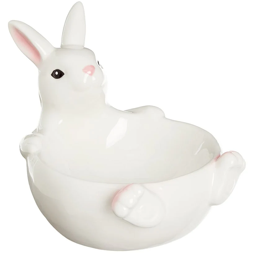Ceramic Easter Bunny 5" Serving Bowl - Image 3