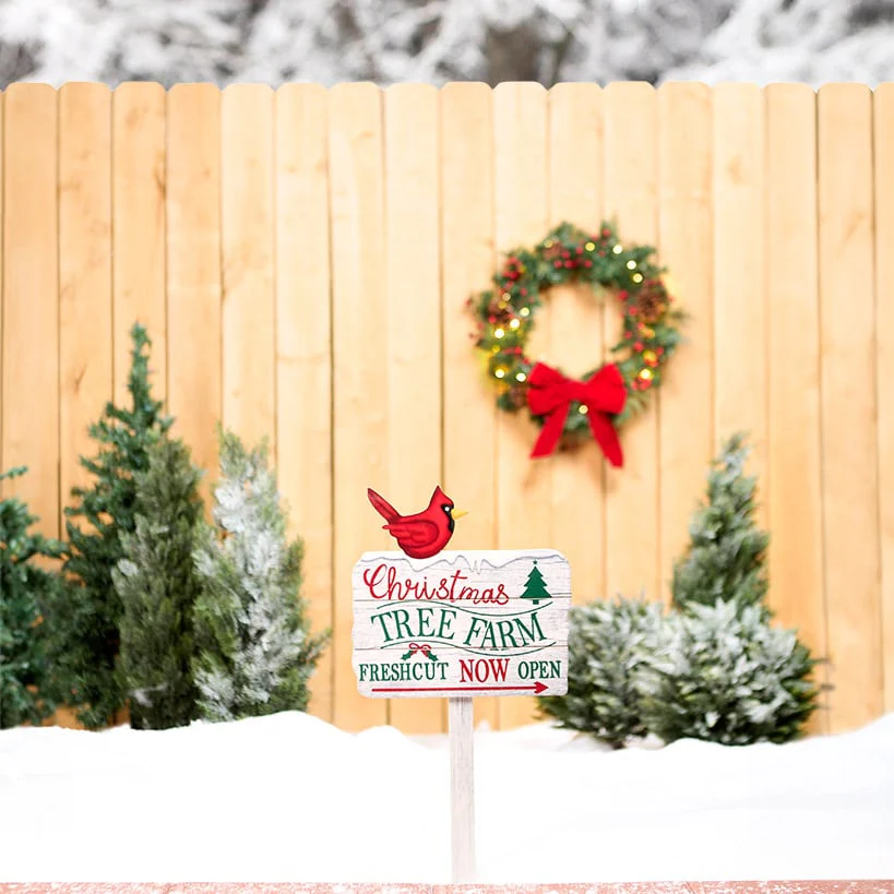 Christmas Cardinal Stake Sign - Image 2