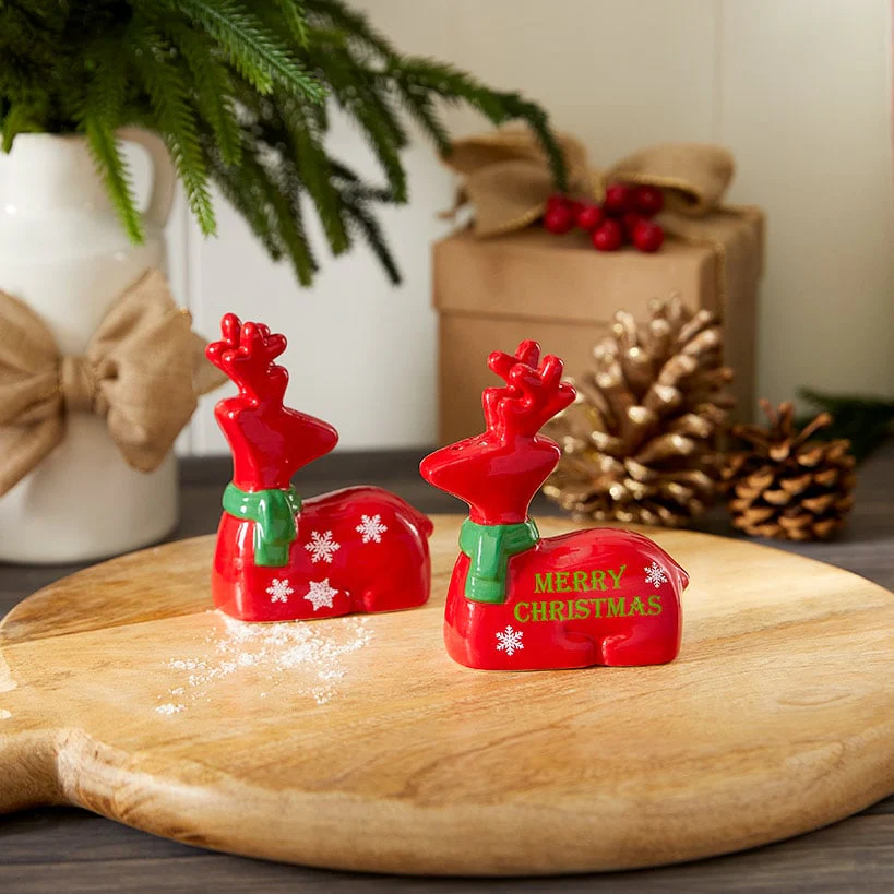 Christmas Deer Kitchen - Magnet or Salt & Pepper Shakers - Image 3