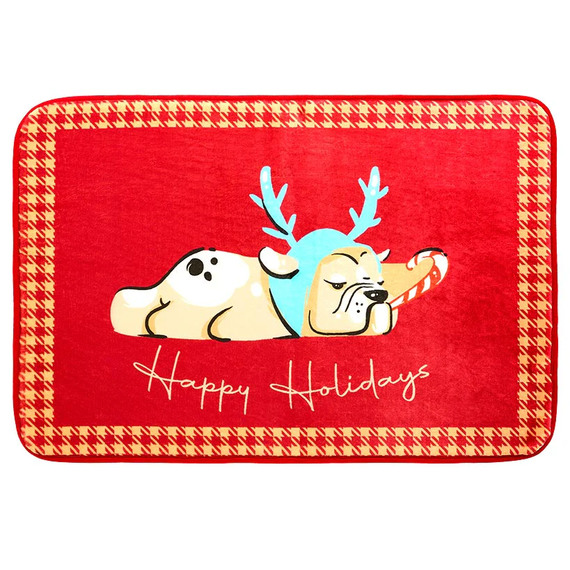 Christmas Dogs Shower Curtain, Bath Rug, Hand Towels, Valance, or Hooks - Image 5