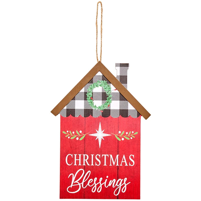 Christmas Hanging Home Sentiment Wall Decor - Blessings or Christmas - Image 4