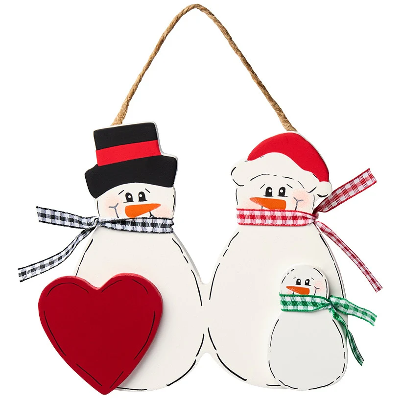 Christmas Personalized Snowman Family Ornaments - Image 7