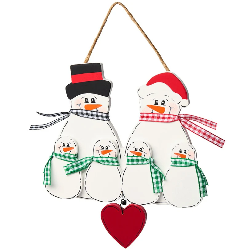 Christmas Personalized Snowman Family Ornaments - Image 9