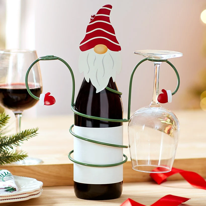 Christmas Wine Bottle And Glass Holder - Image 3