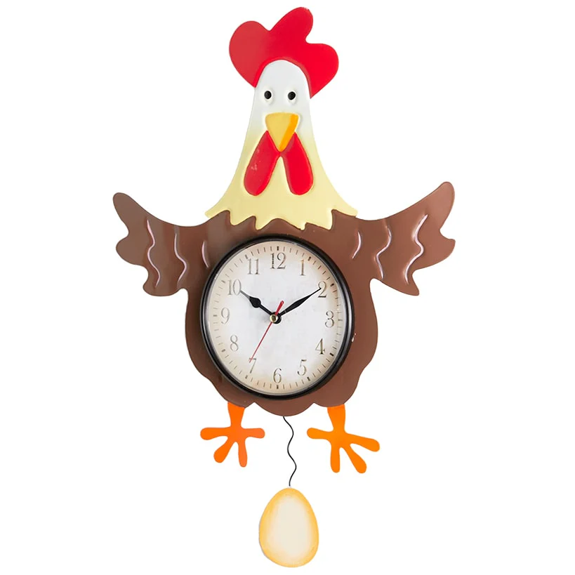 Clock Pendulum Country Theme Barn Cow Pig Rooster - Image 6
