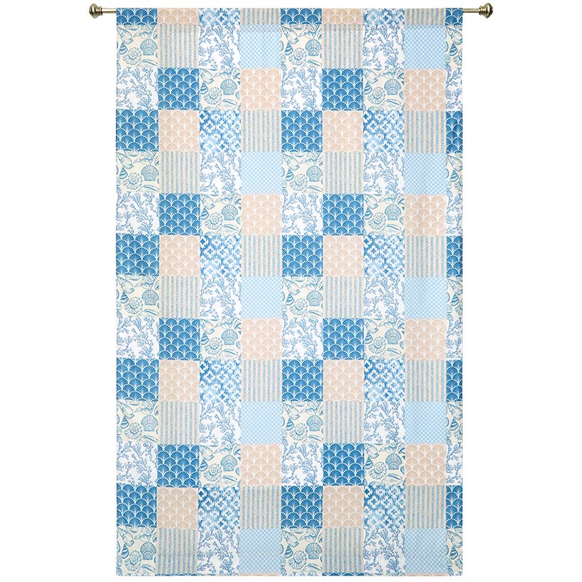 Coastal Coral Patch Window Panel 50" x 63" or 50" x 84" - Image 2