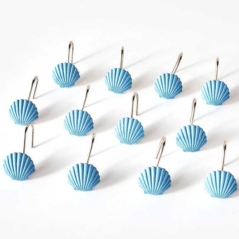 Coastal Garland Shower Curtain Hooks Set of 12