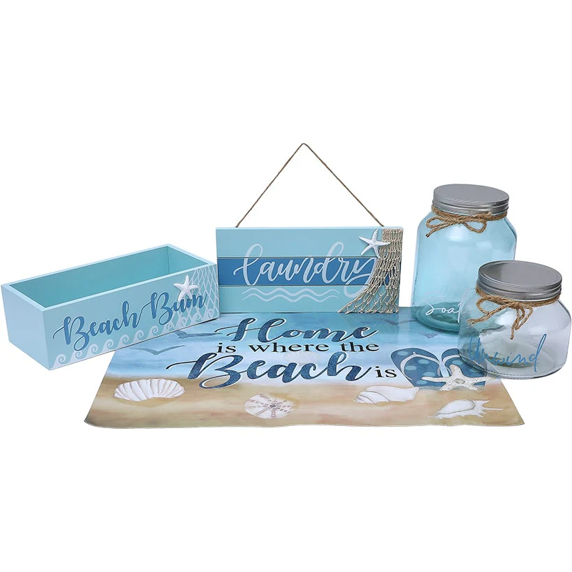 Coastal Laundry Collection - Wood Wall-Mounted Sign - Image 3