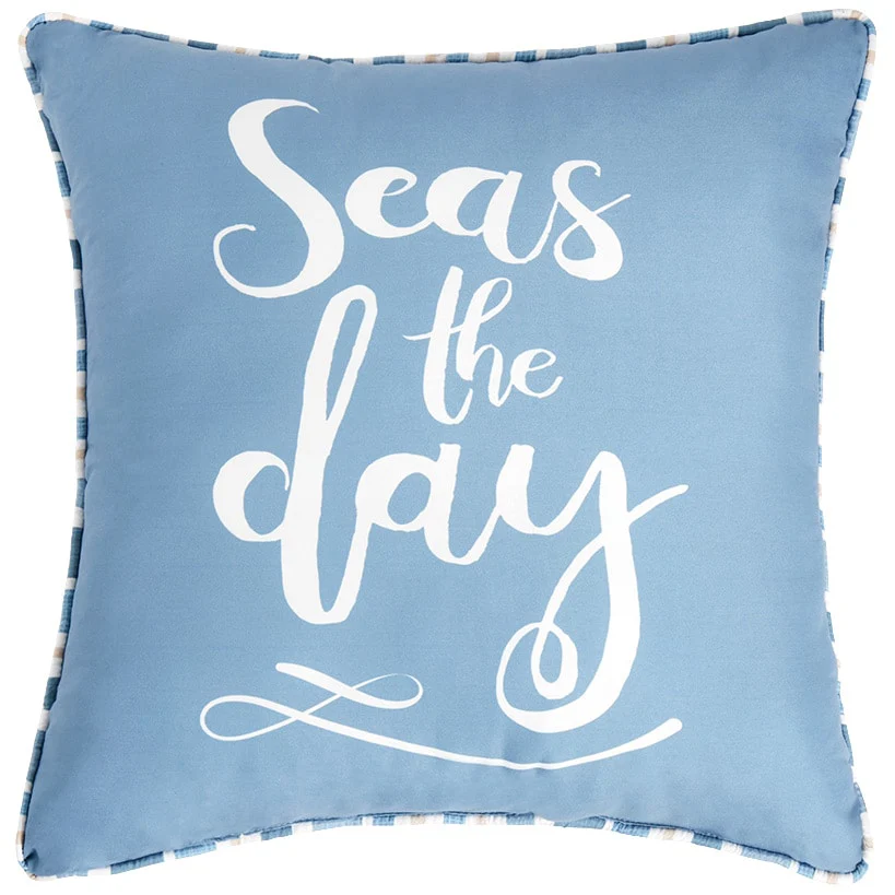 Coastal Stripe Full/Queen or King Comforter Set, Decorative Pillow - Image 3