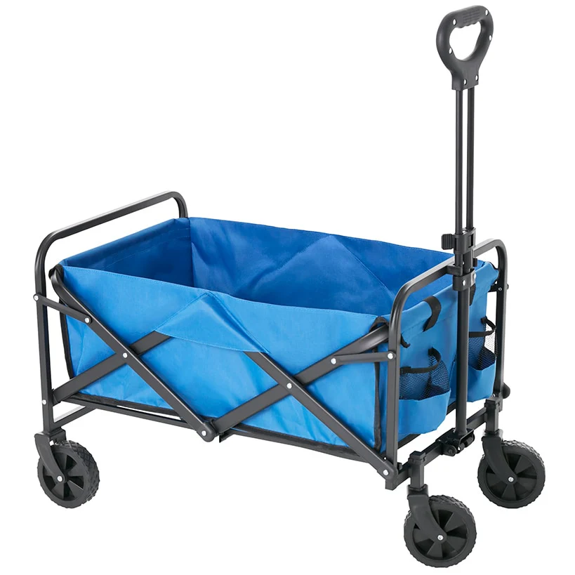 Collapsible Folding Wagon - Large Compartment and 2 Mesh Pockets - Image 6