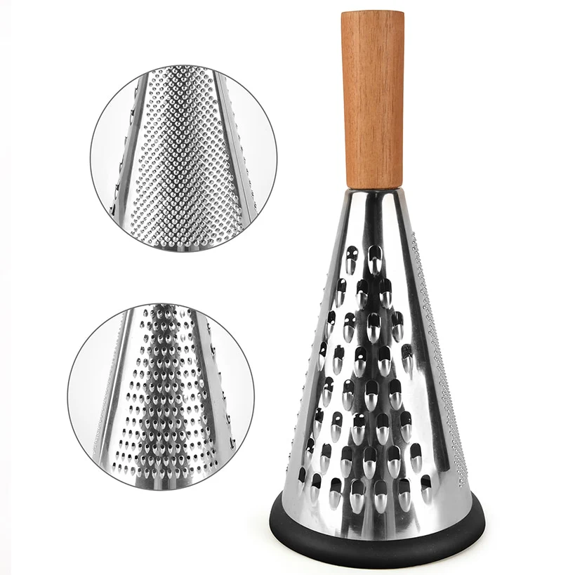 Cone Grater with Wood Handle Multifunctional - Image 2
