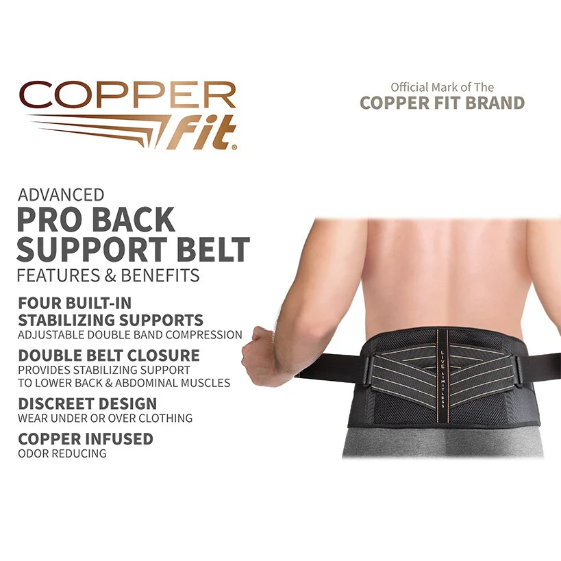 Copper Fit® Advanced Back Pro - Back Support, Unisex with Anti-Odor Fabric - Image 6