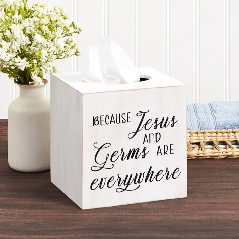 Country Bathroom Accents Tissue Box Cover or Wall Sign - Image 3