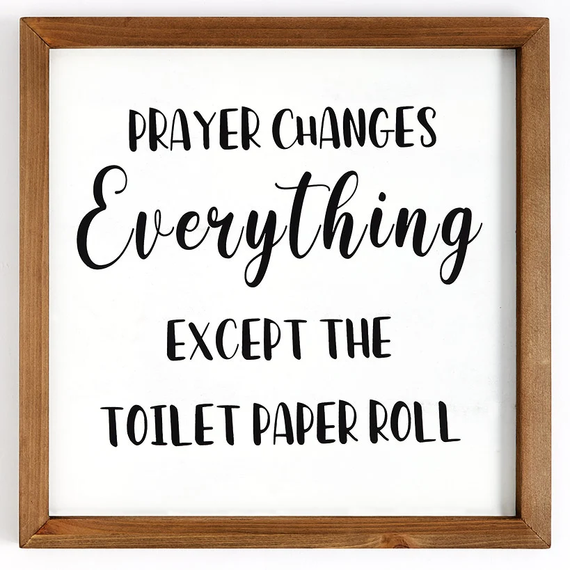 Country Bathroom Accents Tissue Box Cover or Wall Sign - Image 4