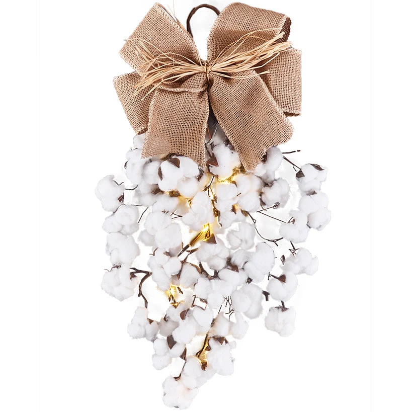 Country Cotton Boll Decor - Image 10