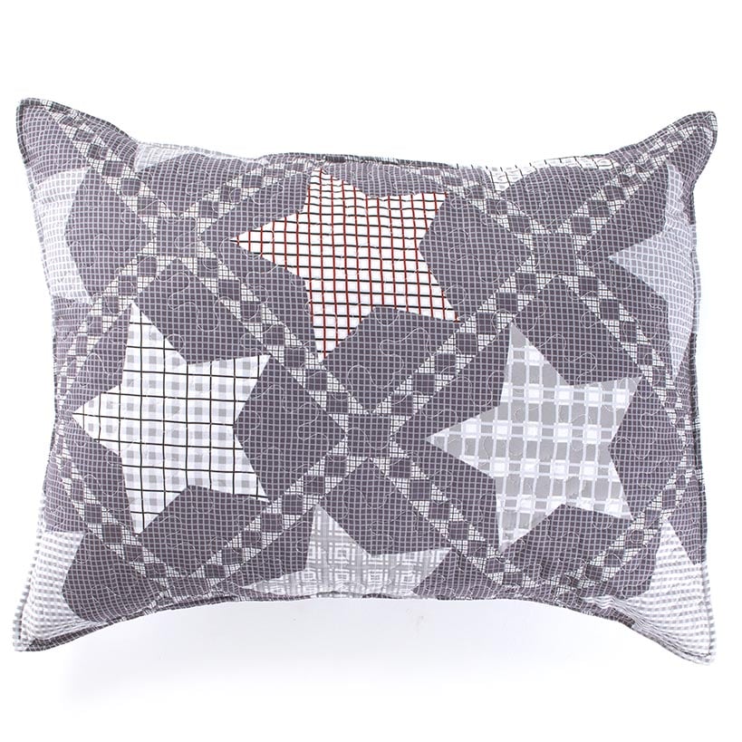 Country Star Quilted Standard Pillow Sham - Image 2