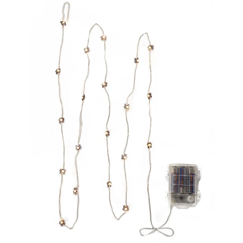Creepy Crawly Spider Halloween String Lights